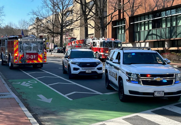 US Air Force Member's Protest Fire Outside Israeli Embassy