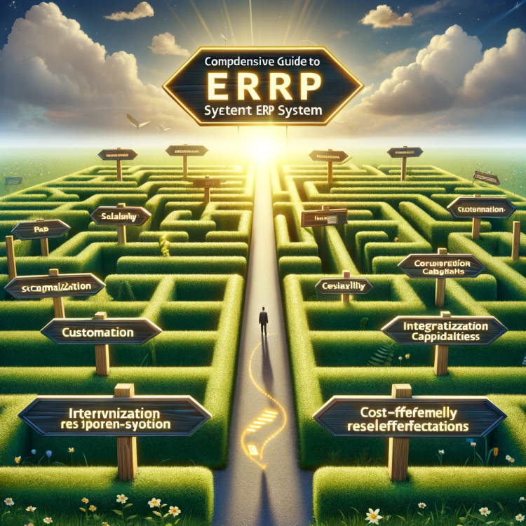 A person navigating through a maze representing ERP implementation hurdles